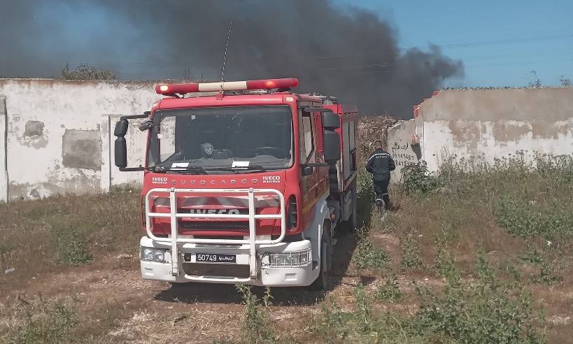 منزل بورقيبة : السيطرة على حريقين